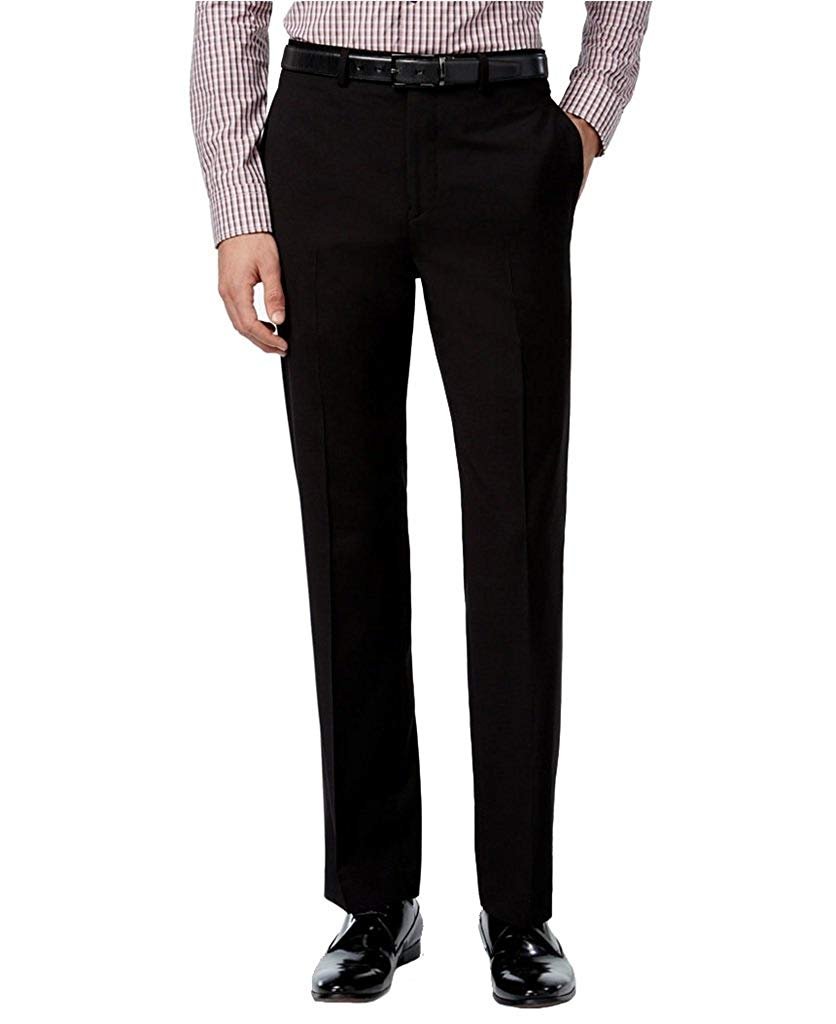 Giorgio Fiorelli Men's Modern Fit Flat Front Solid Dress Pants – Adam Baker
