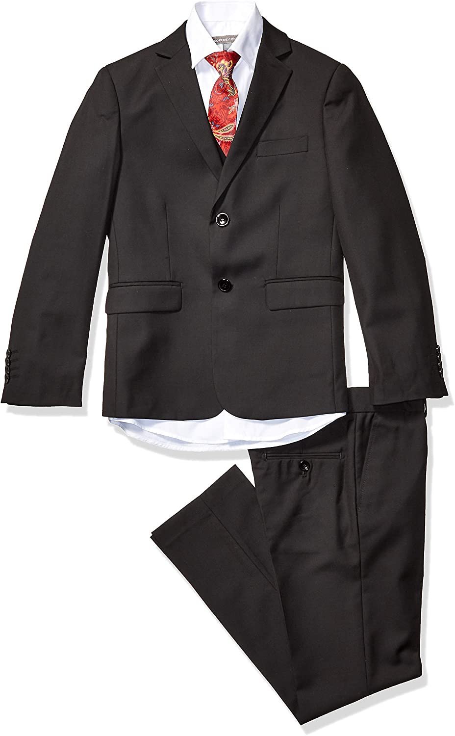 Geoffrey Beene Austin Kids Black 5-Piece Suit 4 Boys