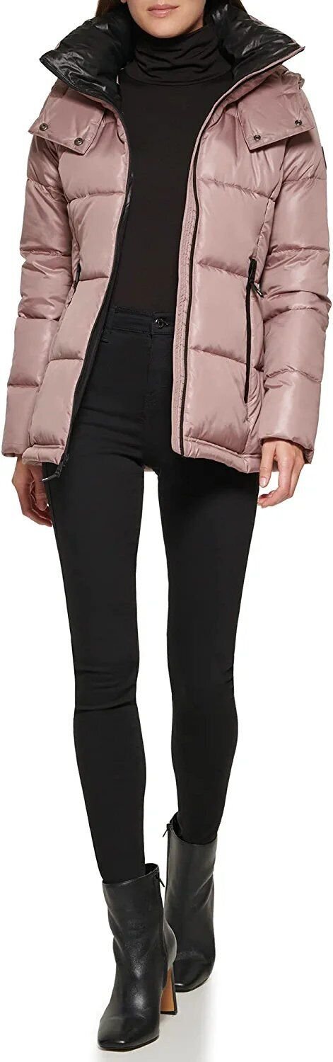 kenneth cole puffer coat women's