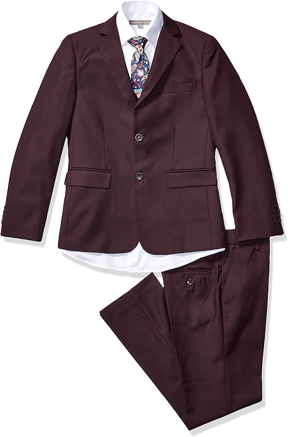 Geoffrey Beene Austin Kids Burgundy 5-Piece Suit 6 Boys