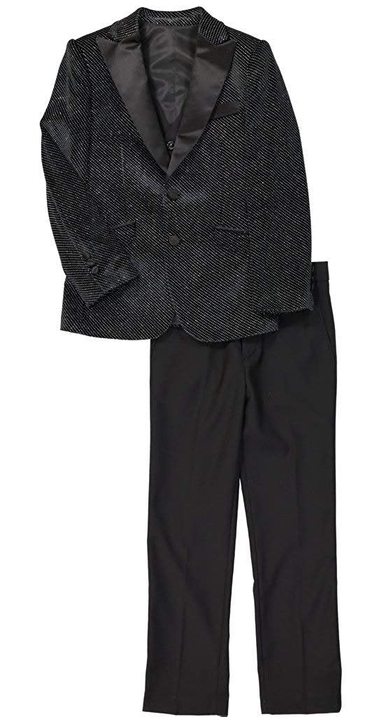 Geoffrey Beene Boy's Modern Fit 3Piece (Jacket Vest Trousers) Satin P Adam Baker
