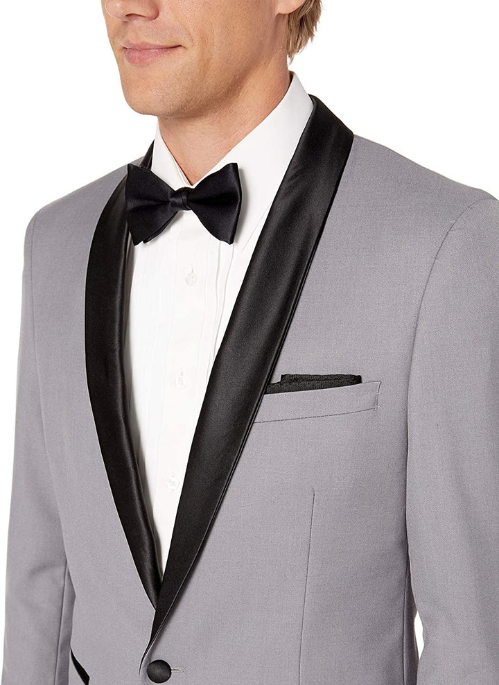 Adam Baker Men's Shawl Collar Slim Fit Two-Piece Formal Tuxedo