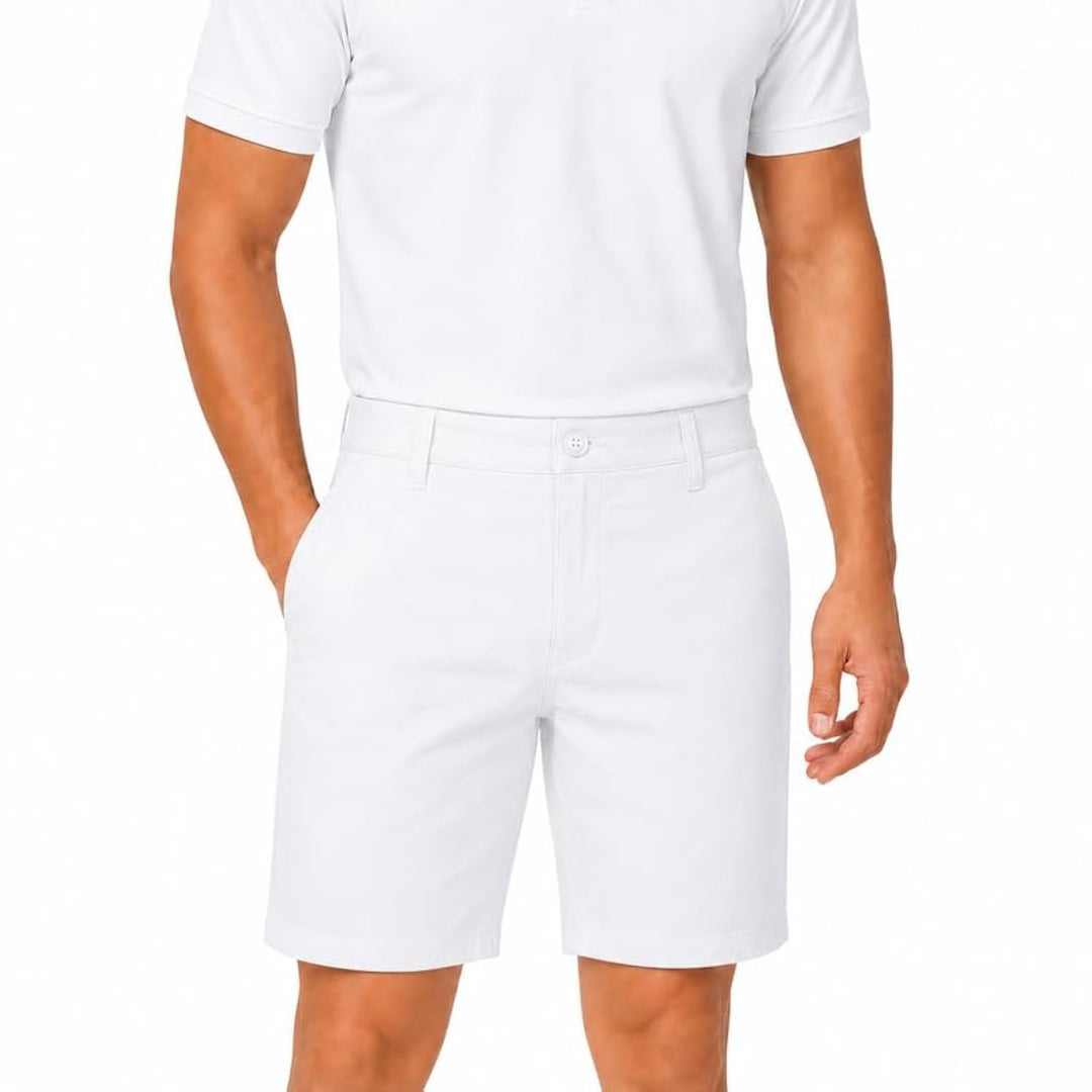 Marquis Men's Straight Fit Flex Flat Front Stretch Shorts