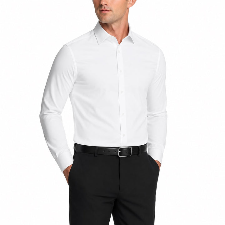 Modena Men's Extra Slim Fit Wrinkle Resistant Stretch Dress Shirt