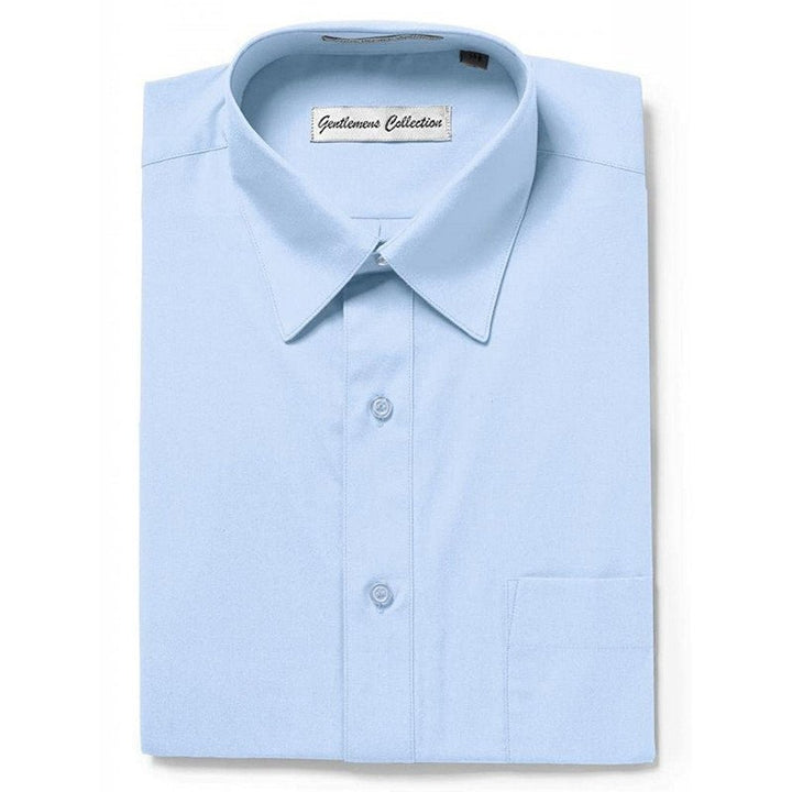 Gentlemens Collection Mens Short Sleeve Classic & Slim Fit Easy Care Dress Shirt - Colors