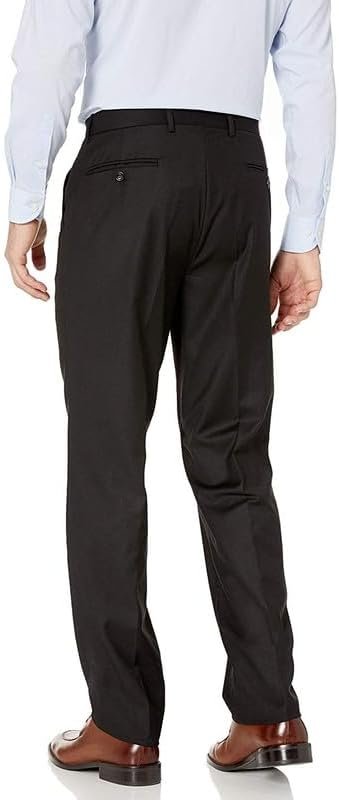 Adam Baker Men's Slim Fit Double-Breasted 2-Piece (Jacket & Pants) Wool Suit Set