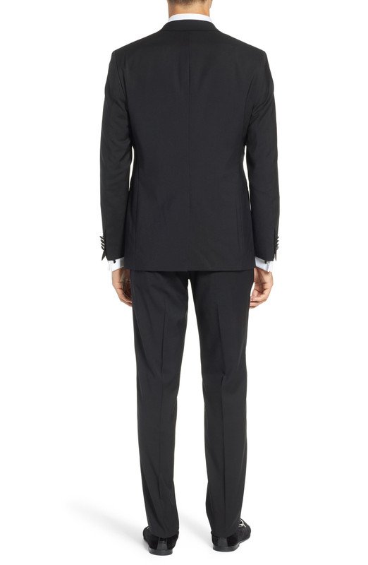 Adam Baker Men’s Slim Fit Two-Piece Notch Lapel Formal Tuxedo
