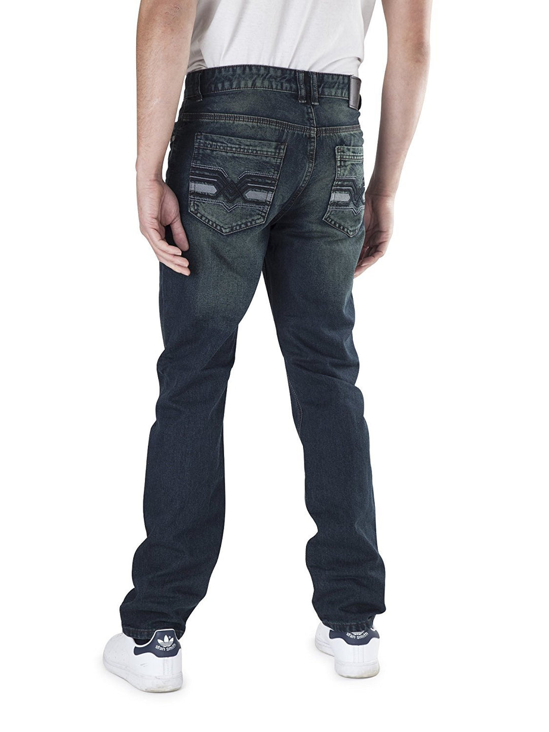 400 UOMO Men's Slim-Straight Fit Denim Jeans - Available in Many Colors