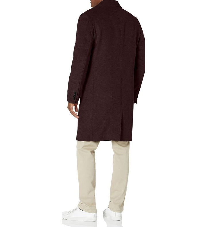 LONDON FOG Men's Classic Fit Overcoat Signature Wool Blend Top Coat (Regular & Big-Tall Sizes)