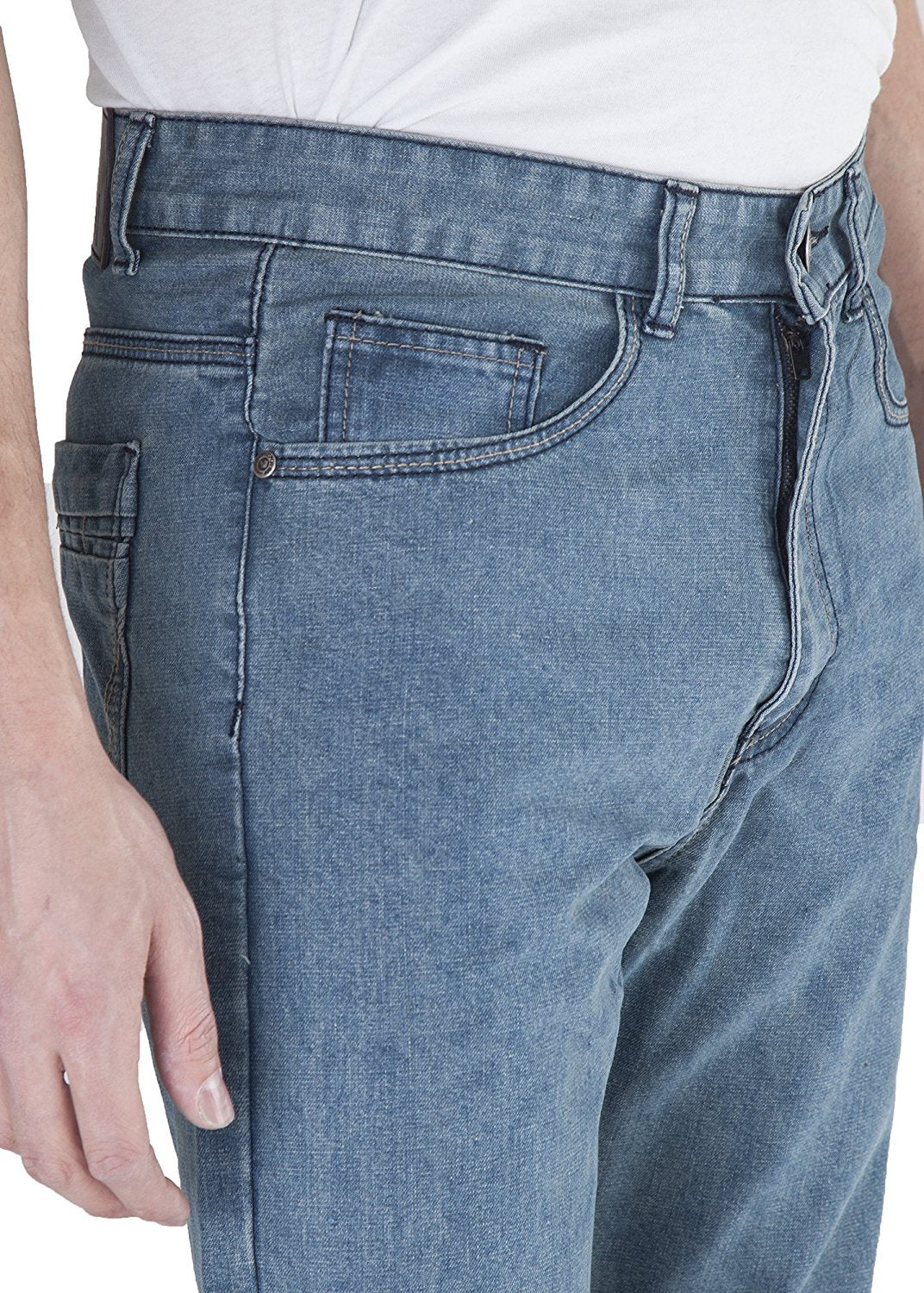 400 UOMO Men's Slim-Straight Fit Denim Jeans - Available in Many Colors