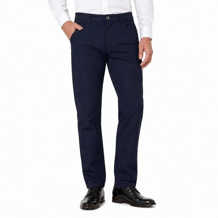 Men's Modern Fit Lightweight 100% Cotton Dress Pants