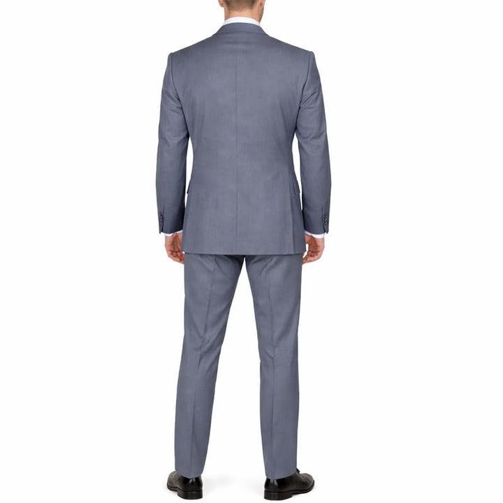 Adam Baker Men's Modern Fit Double Breasted Wool 2-Piece Suit Set | Jacket & Pants