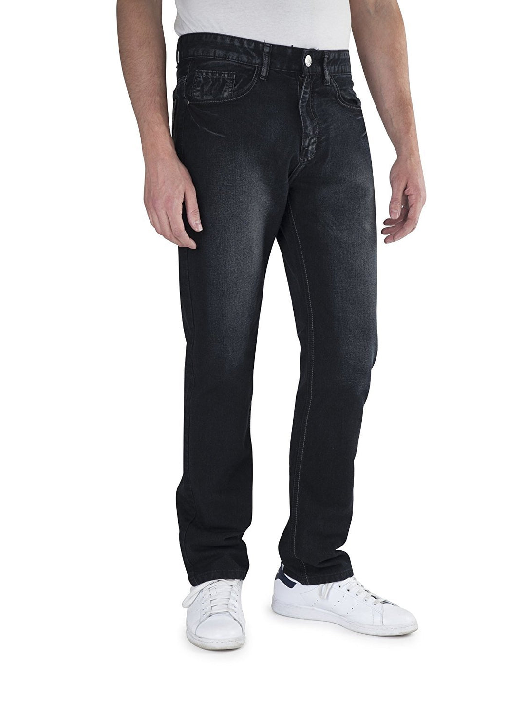 400 UOMO Men's Slim-Straight Fit Denim Jeans - Available in Many Colors