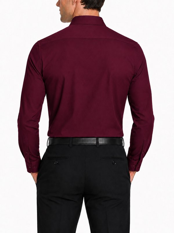 Modena Men’s Contemporary (Slim) Fit Long Sleeve Solid Dress Shirt