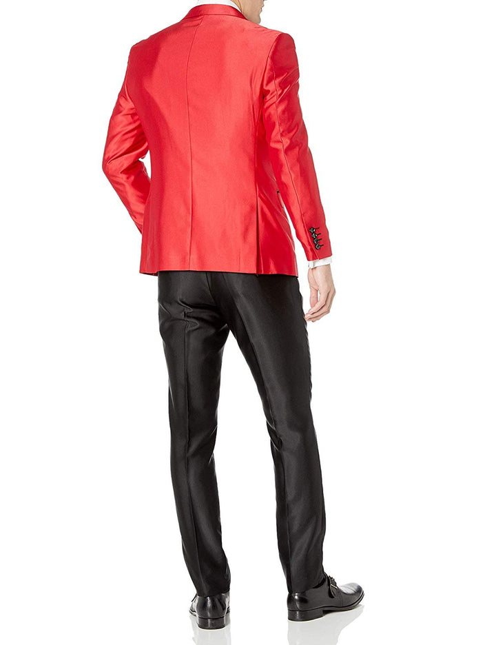 Adam Baker Mens 3-Piece Slim Fit Peak Lapel Formal Tuxedo Suit Set - Colors