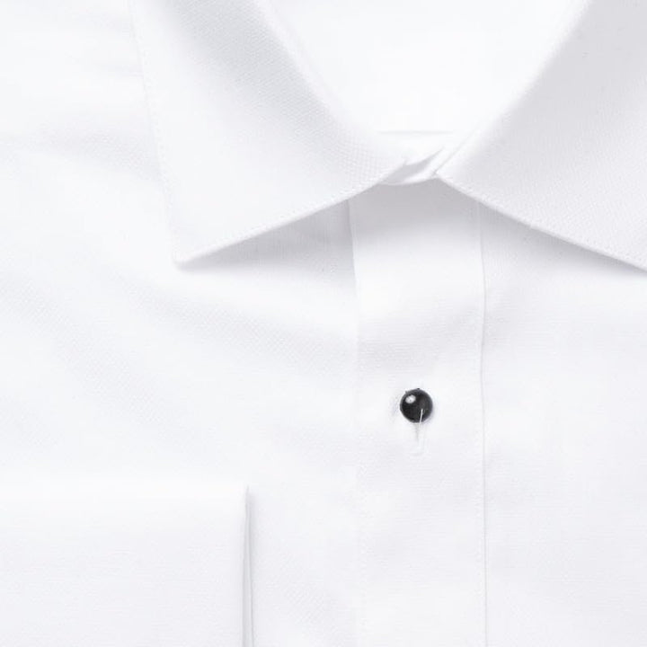 Adam Baker Men's Tuxedo Shirt | French Cuff Laydown Collar Cotton Formal Regular Fit Dress Shirt for Prom Party Wedding