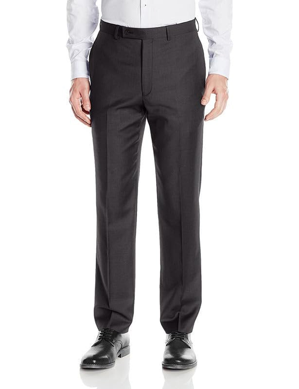 Adam Baker Men's Classic Fit & Slim Fit Unhemmed Suit Separate Dress Pants