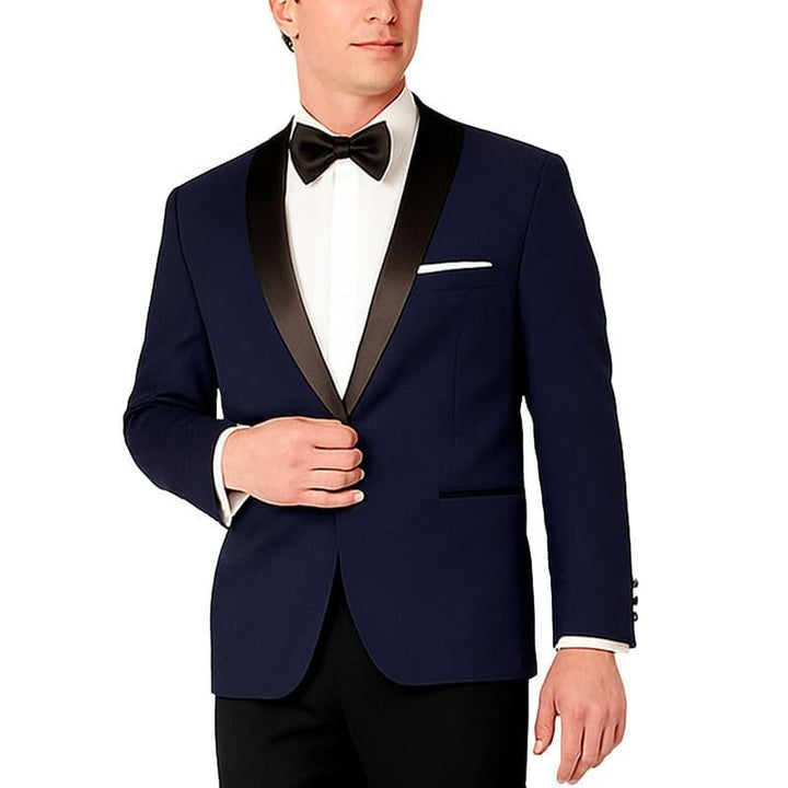 Adam Baker Men's Slim Fit Shawl Collar Tuxedo Jacket for Wedding, Business, Prom & Formal Wear (Separates)