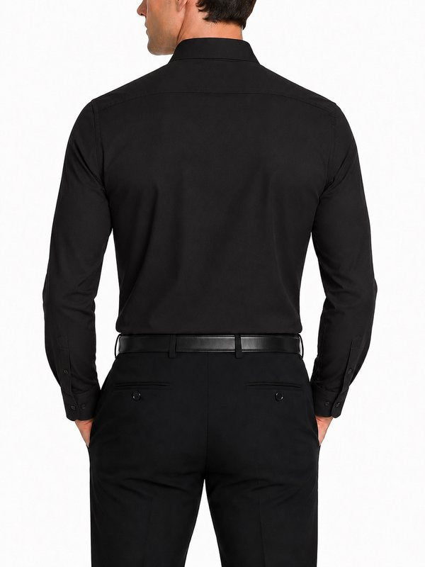 Modena Men’s Contemporary (Slim) Fit Long Sleeve Solid Dress Shirt