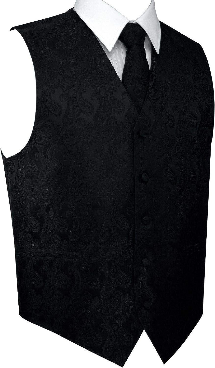 Brand Q Men's Tuxedo Vest, Tie & Pocket Square. CLEARANCE, FINAL SALE!