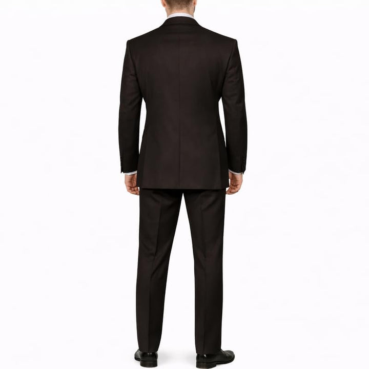 Adam Baker Men's Modern Fit Double Breasted Wool 2-Piece Suit Set | Jacket & Pants