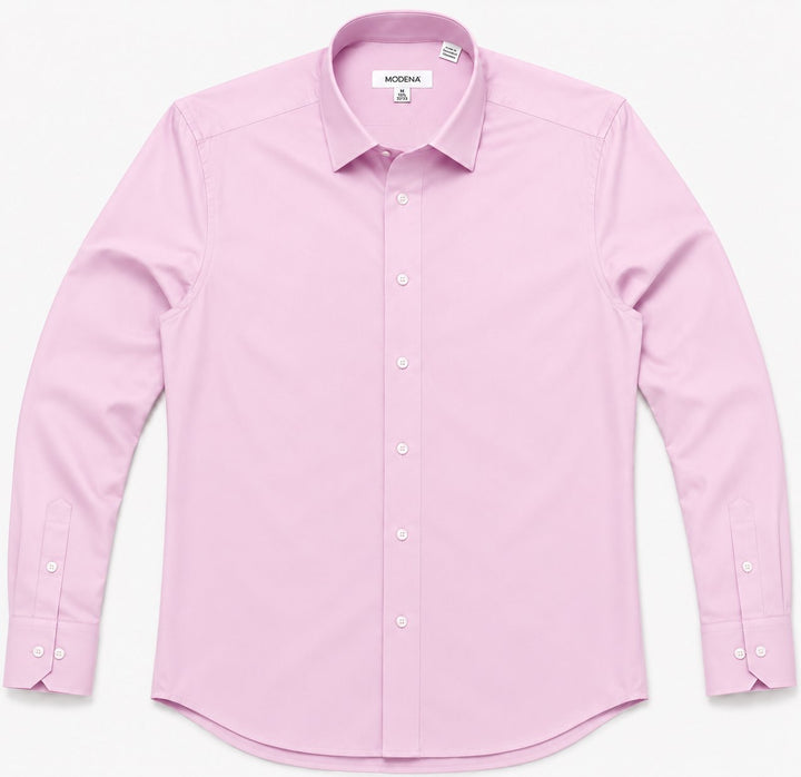 Modena Men’s Contemporary (Slim) Fit Long Sleeve Solid Dress Shirt