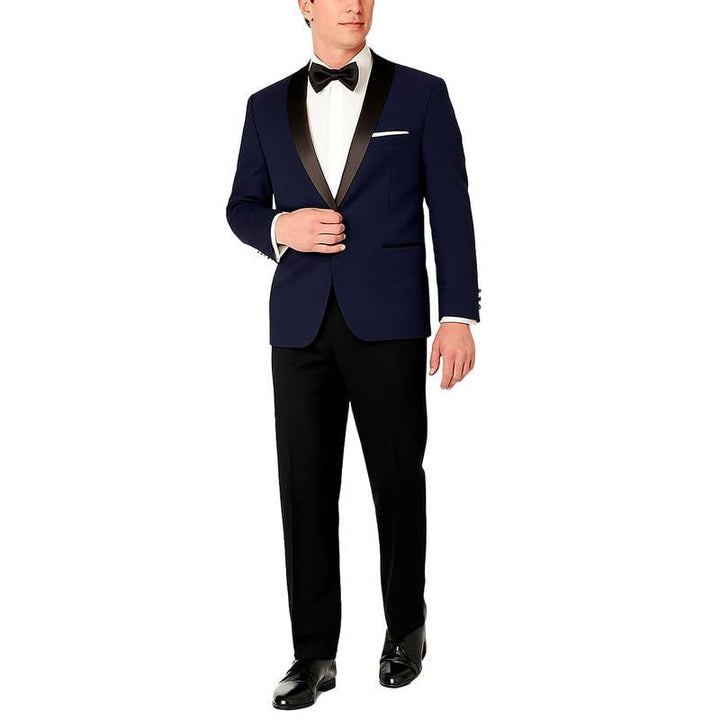 Adam Baker Men's Slim Fit Shawl Collar Tuxedo Jacket for Wedding, Business, Prom & Formal Wear (Separates)
