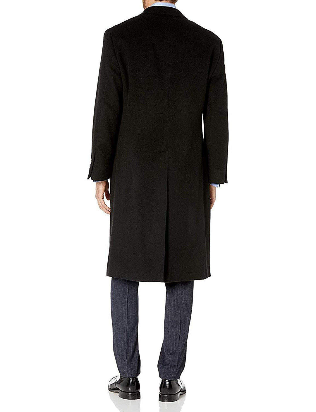 Adam Baker Men's Single Breasted Wool Cashmere Full Length Topcoat - Colors