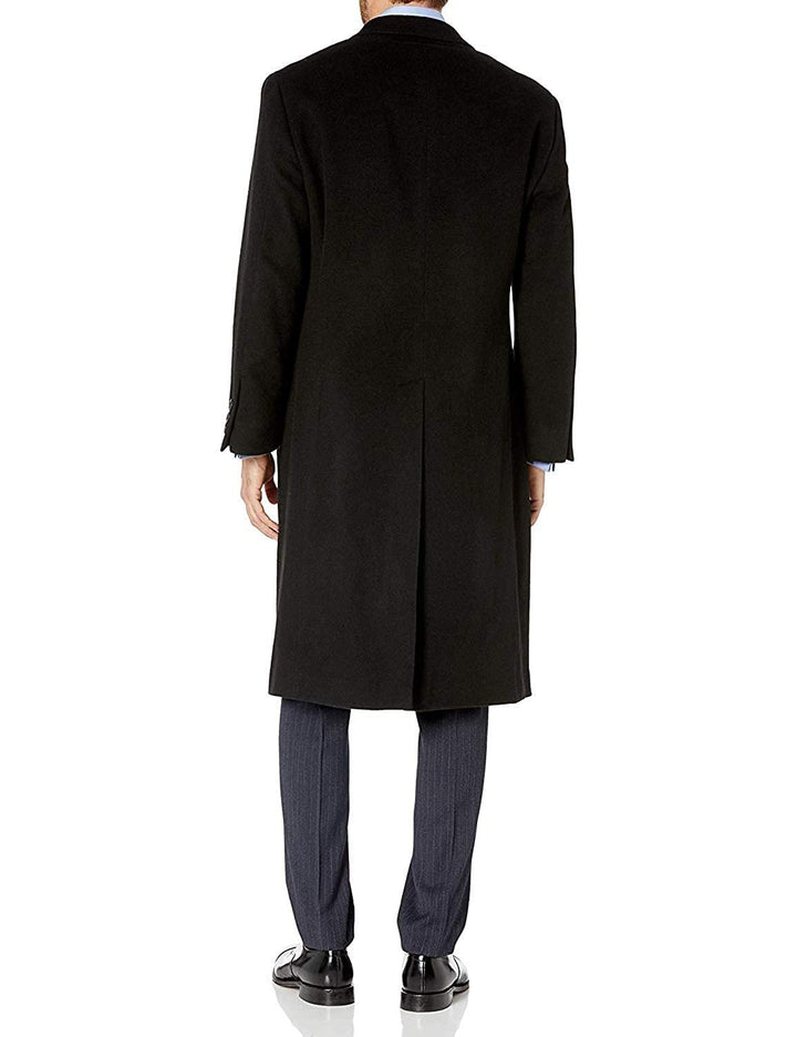 Adam Baker Men's Single Breasted Wool Cashmere Full Length Topcoat - Colors