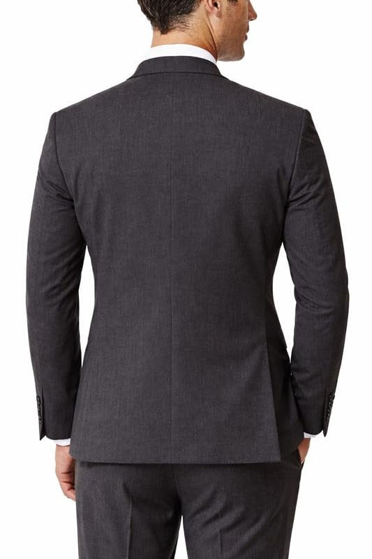 Adam Baker Men’s Extreme Slim Fit Wool 2-Piece Double-Breasted Suit Set | Luxury Jacket & Trousers for Men – Colors