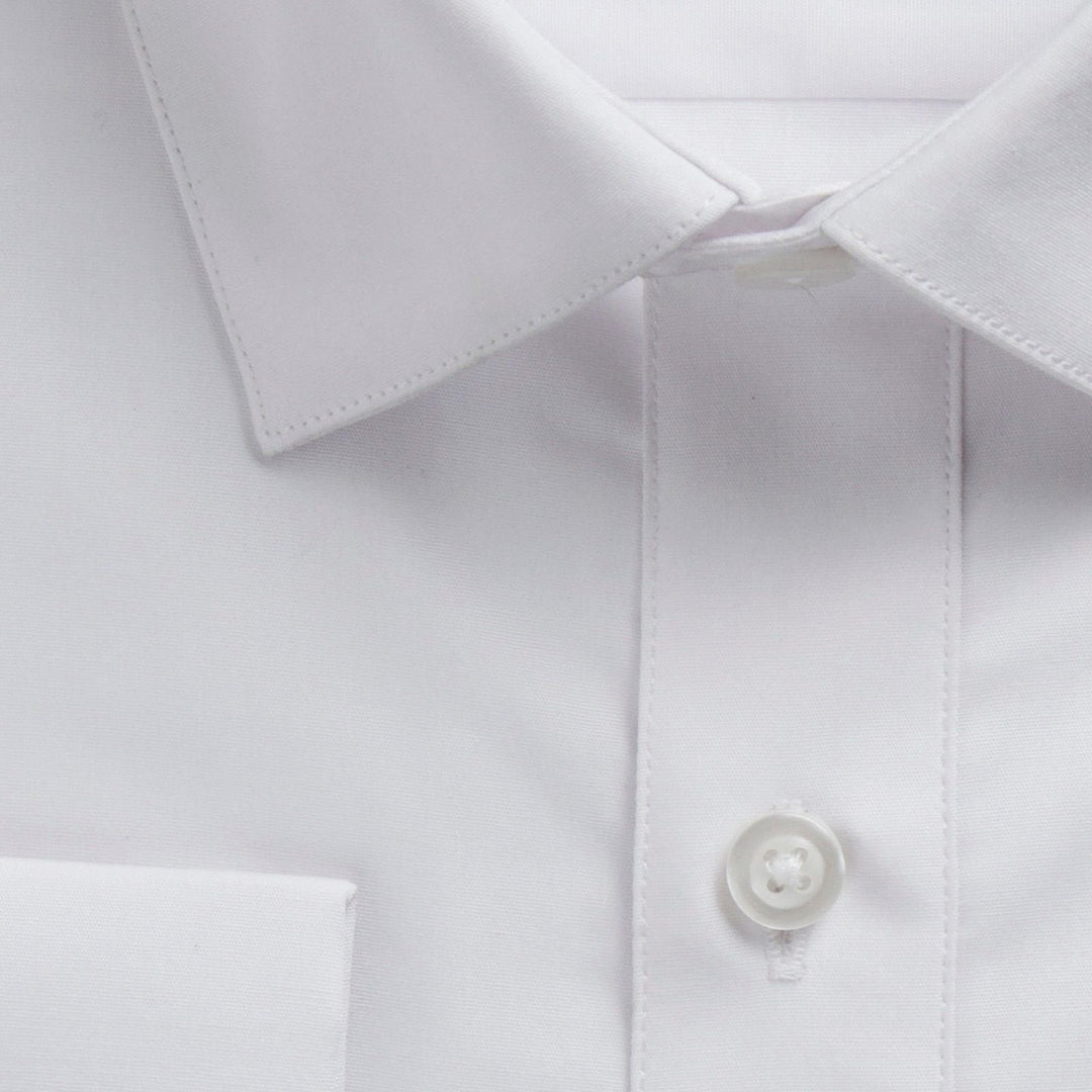 Marquis Men's Slim Fit French Cuff Cotton Blend Solid Dress Shirt