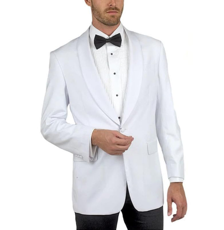 Adam Baker Men's Modern Fit One Button Shawl Collar Dinner Jacket