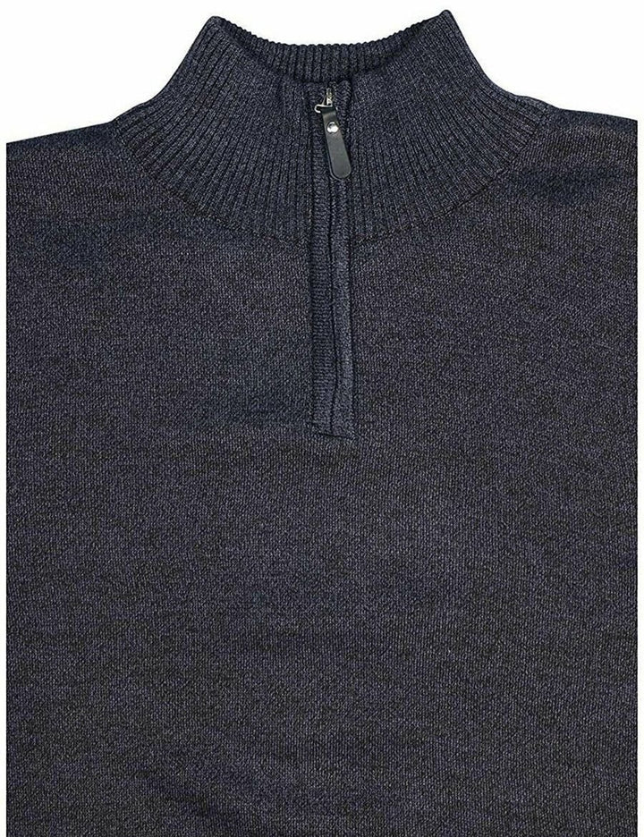 True Rock Men's 1/4 Zip Solid Knit Sweater - CLEARANCE - FINAL SALE