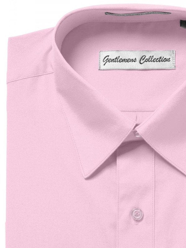 Gentlemens Collection Mens Short Sleeve Classic & Slim Fit Easy Care Dress Shirt - Colors