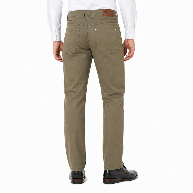 Men's Modern Fit Lightweight 100% Cotton Dress Pants