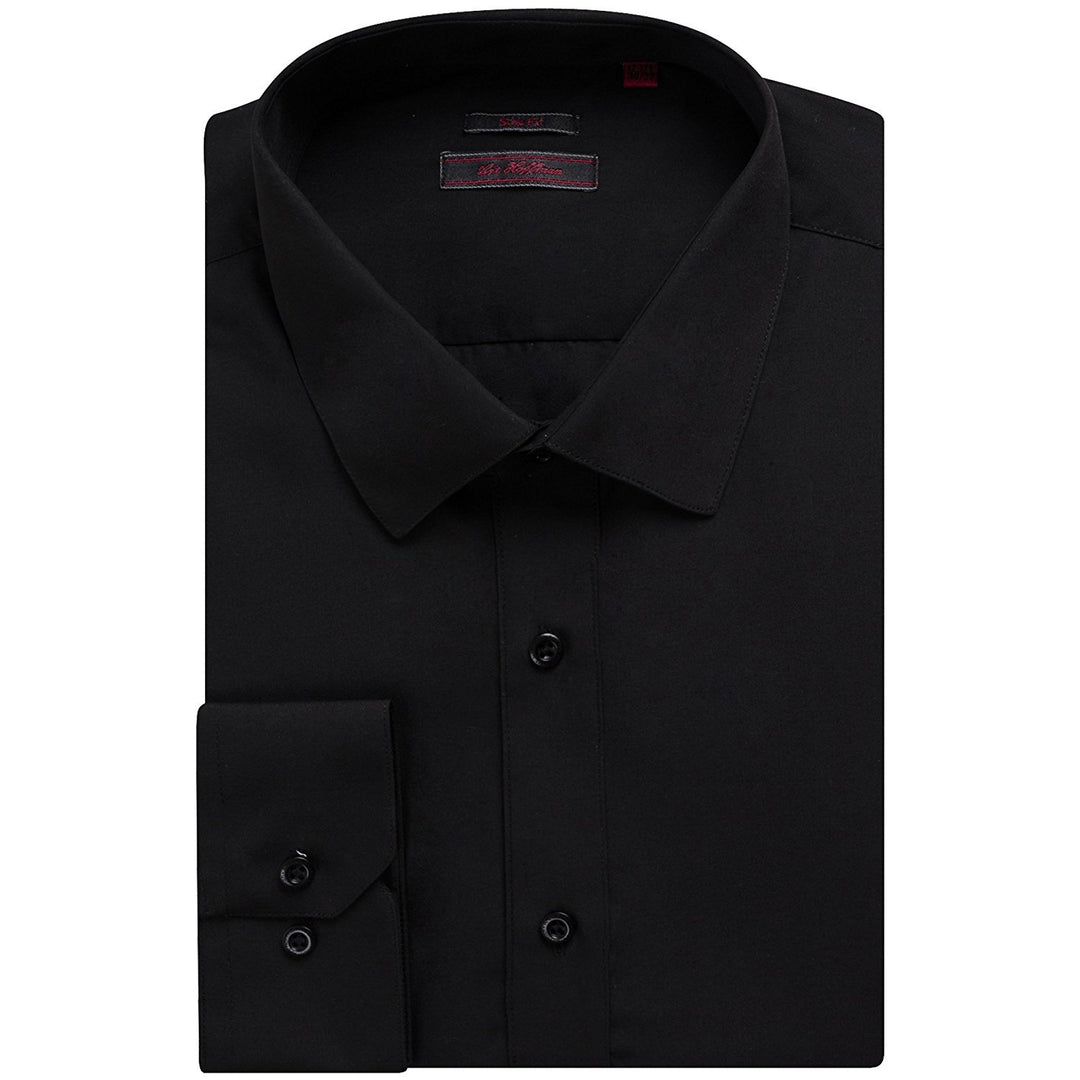 Art Hoffman Men's Regular Fit Long Sleeve Solid Dress Shirt- Many Colors