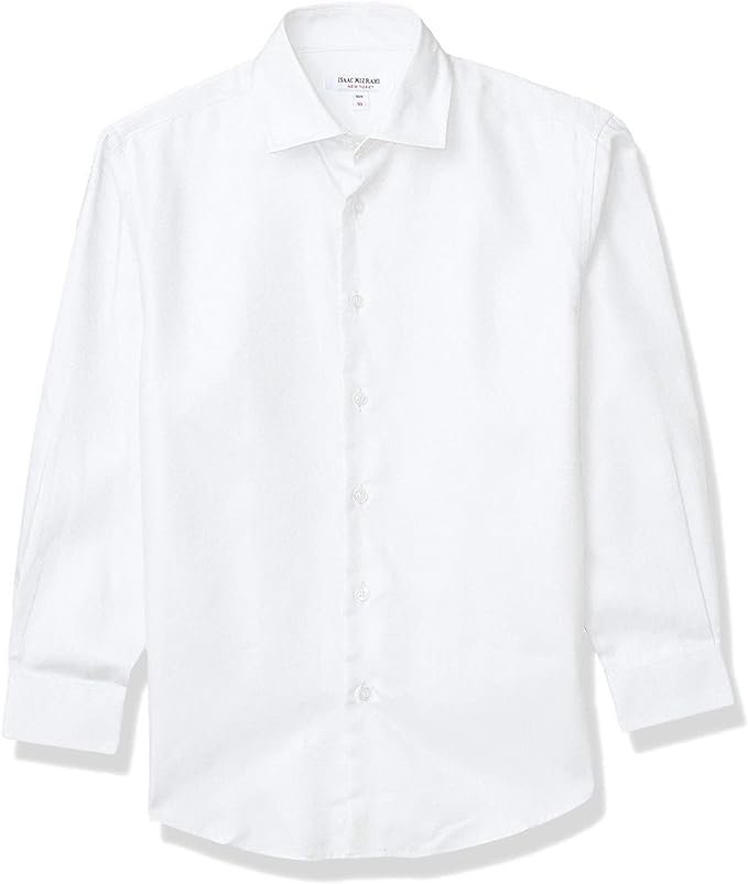 Isaac Mizrahi Boys 2-20 100% Cotton French Cuff Twill Dress Shirt (Cufflink Included)
