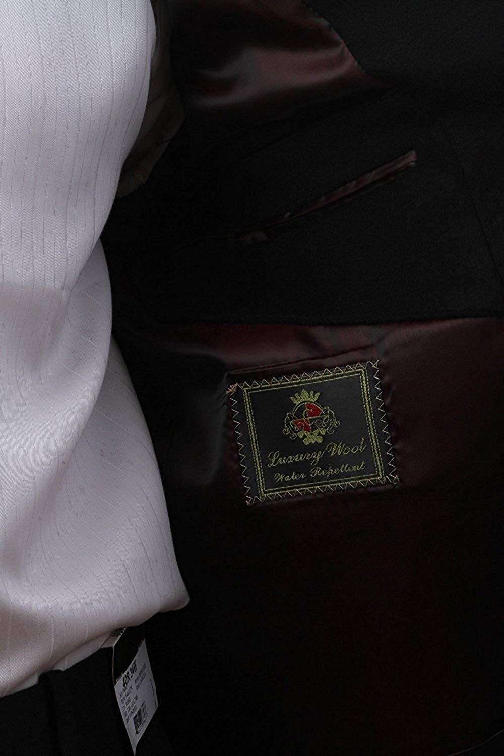 Solid Black Adam Baker Men's Single Breasted Luxury Wool Full Length Topcoat - Available in Colors