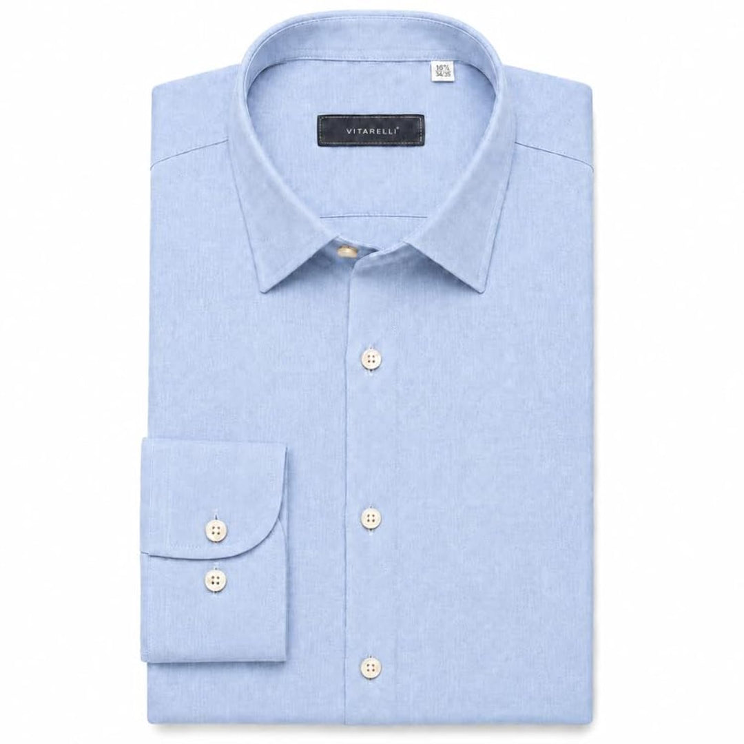 Adam Baker Men's Linen Shirt, Long Sleeve Cotton Linen Casual Shirt, Lightweight Breathable Summer Wedding Vacation Shirt