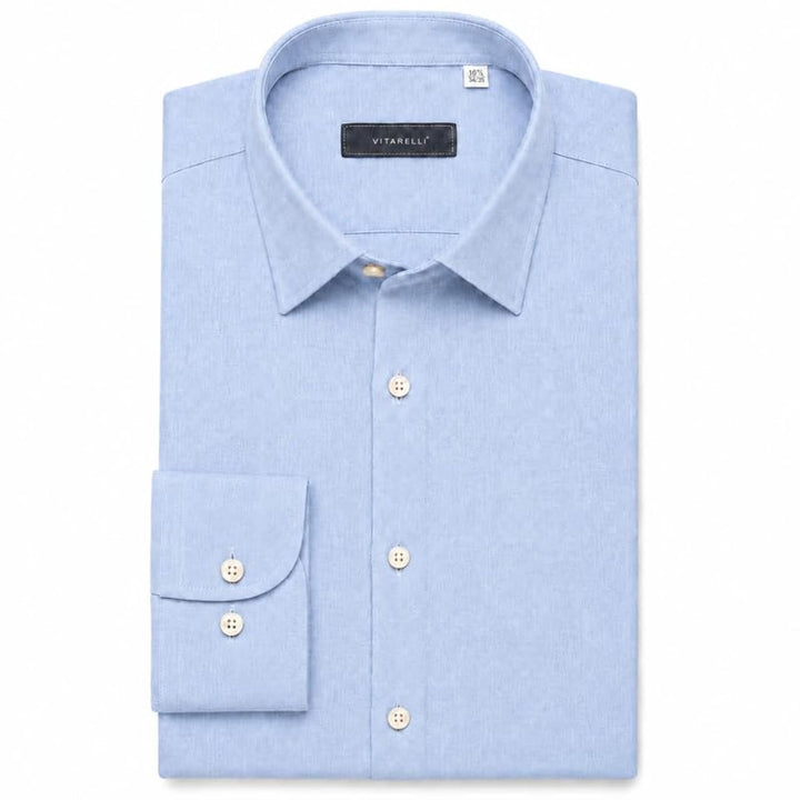 Adam Baker Men's Linen Shirt, Long Sleeve Cotton Linen Casual Shirt, Lightweight Breathable Summer Wedding Vacation Shirt