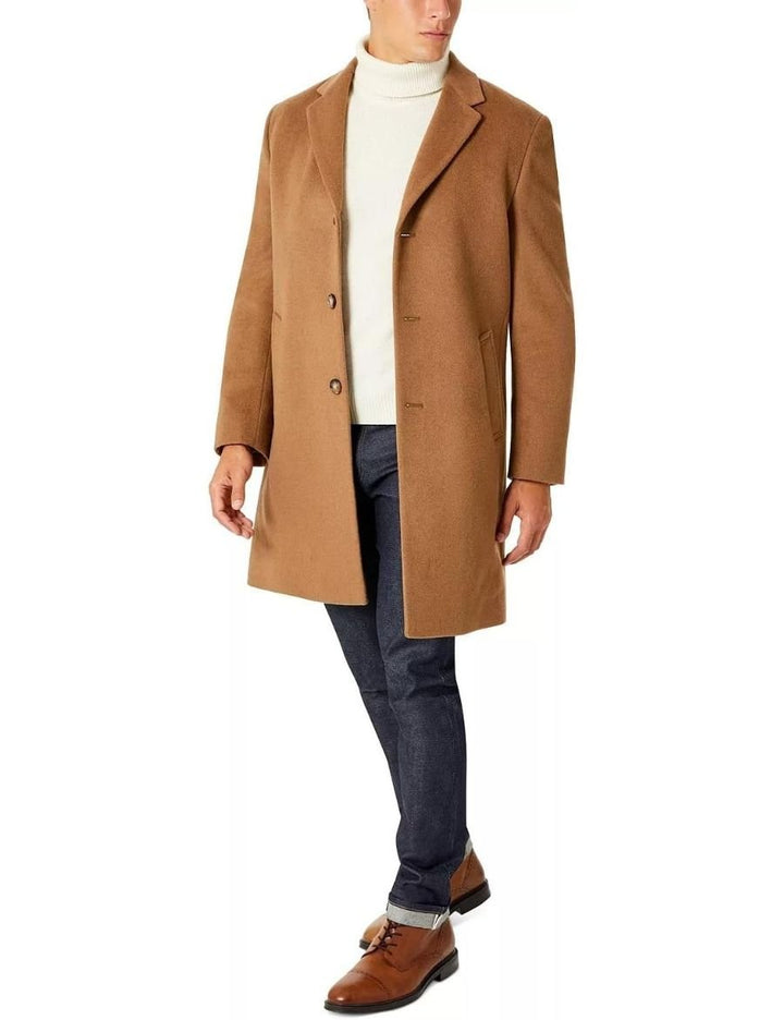 Michael Kors Men's Single Breasted Wool/Cashmere Madison Topcoat