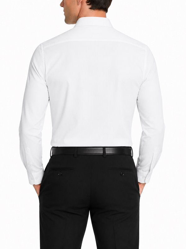 Modena Men's Regular Fit Long Sleeve Solid Dress Shirt