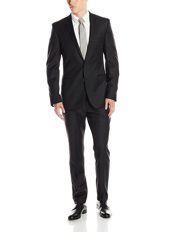 Adam Baker Men's Black & Navy Classic Fit Suit Separates (Jacket & Pants)