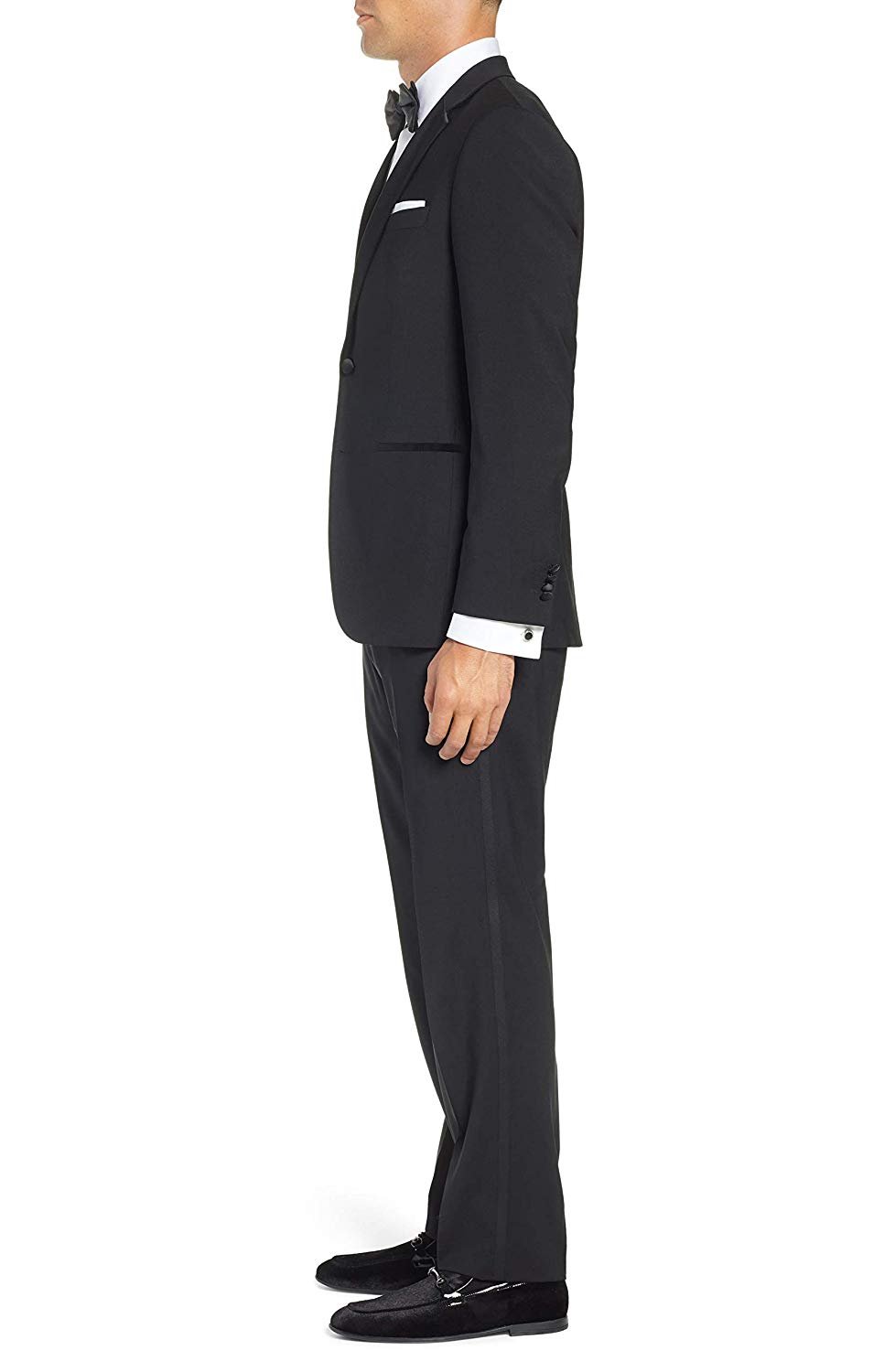 Adam Baker Men’s Slim Fit Two-Piece Notch Lapel Formal Tuxedo