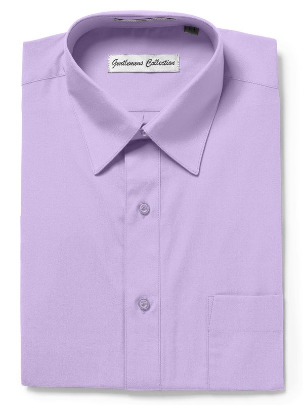 Gentlemens Collection Mens Short Sleeve Classic & Slim Fit Easy Care Dress Shirt - Colors