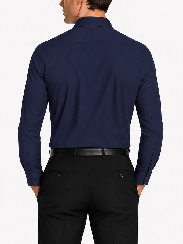 Modena Men’s Contemporary (Slim) Fit Long Sleeve Solid Dress Shirt