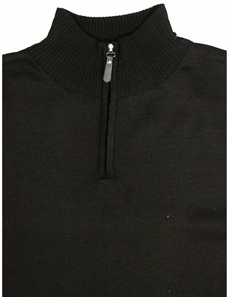 True Rock Men's 1/4 Zip Solid Knit Sweater - CLEARANCE - FINAL SALE