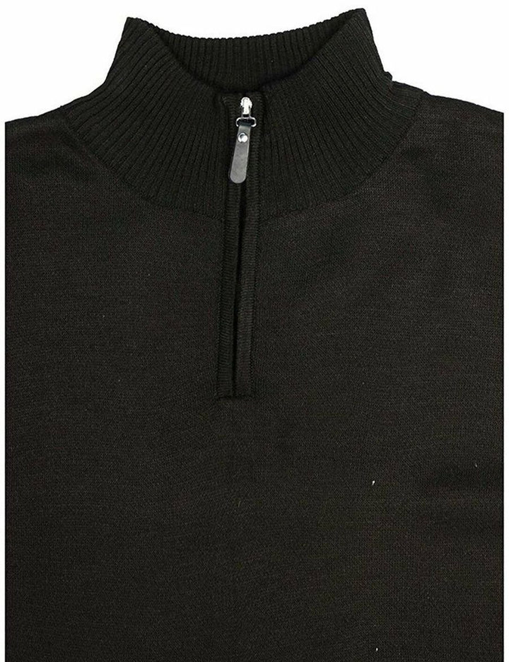 True Rock Men's 1/4 Zip Solid Knit Sweater - CLEARANCE - FINAL SALE