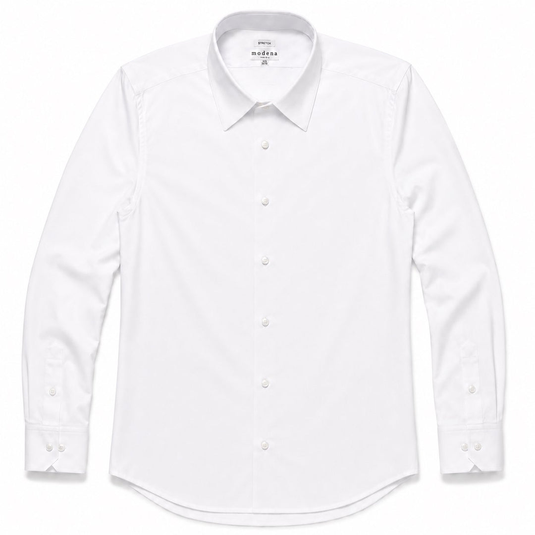 Modena Men's Extra Slim Fit Wrinkle Resistant Stretch Dress Shirt