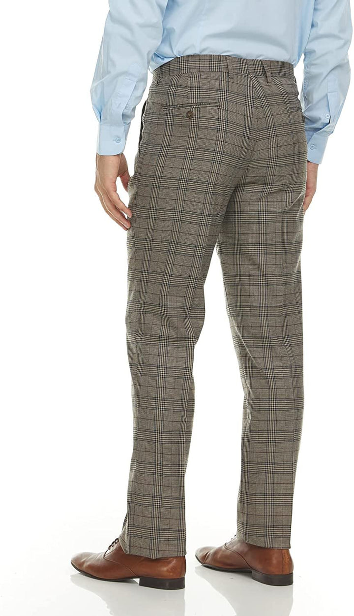 Adam Baker Men's Slim Fit Double Breasted 2-Piece (Jacket & Pants) Suit Set